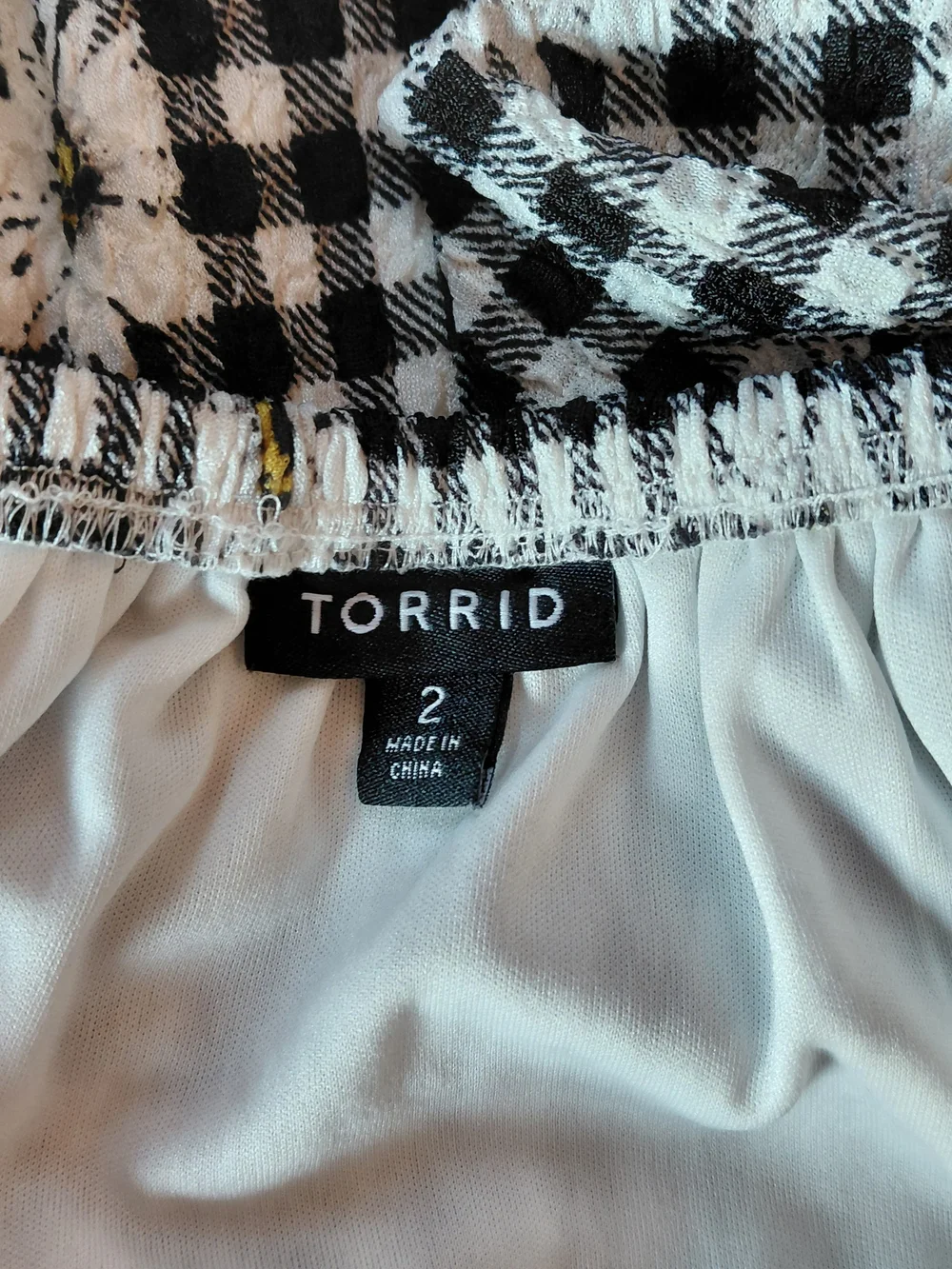 Torrid Black & White Gingham Daisy Midi Dress Plus SZ 2 2X cottagecore Summer . - Picture 8 of 14